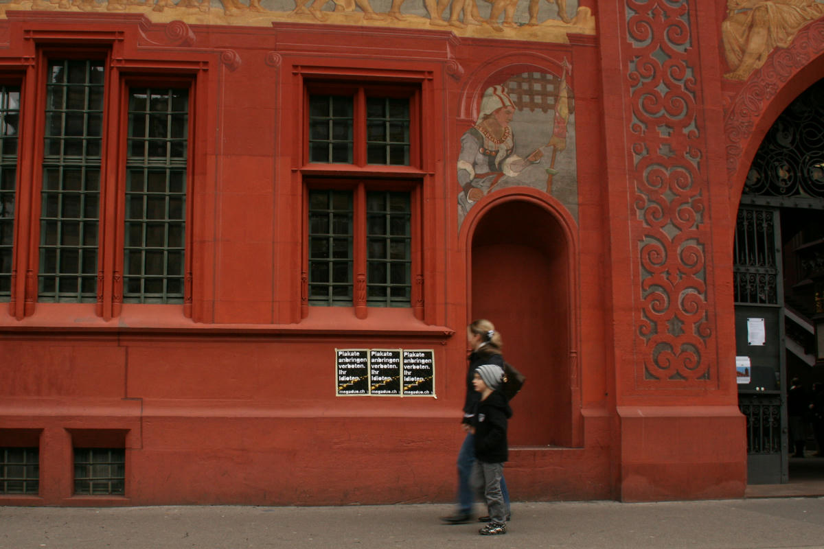 Plakate anbringen verboten Rathaus